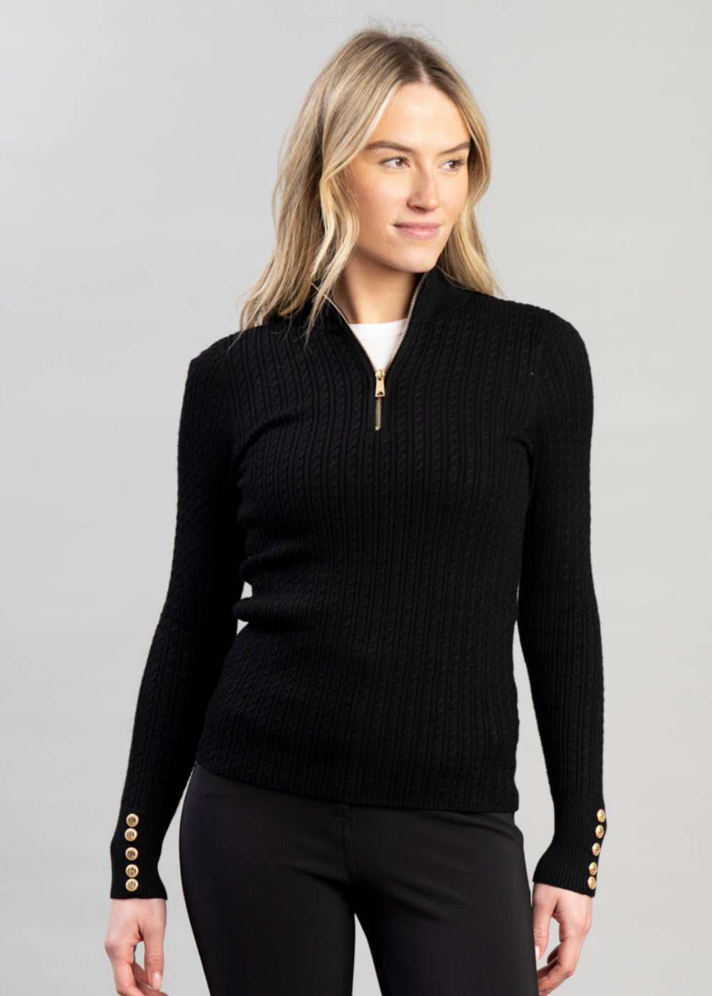Ava Quarter Zip Knit