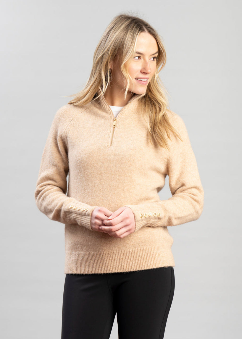 Tori Quarter Zip Knit