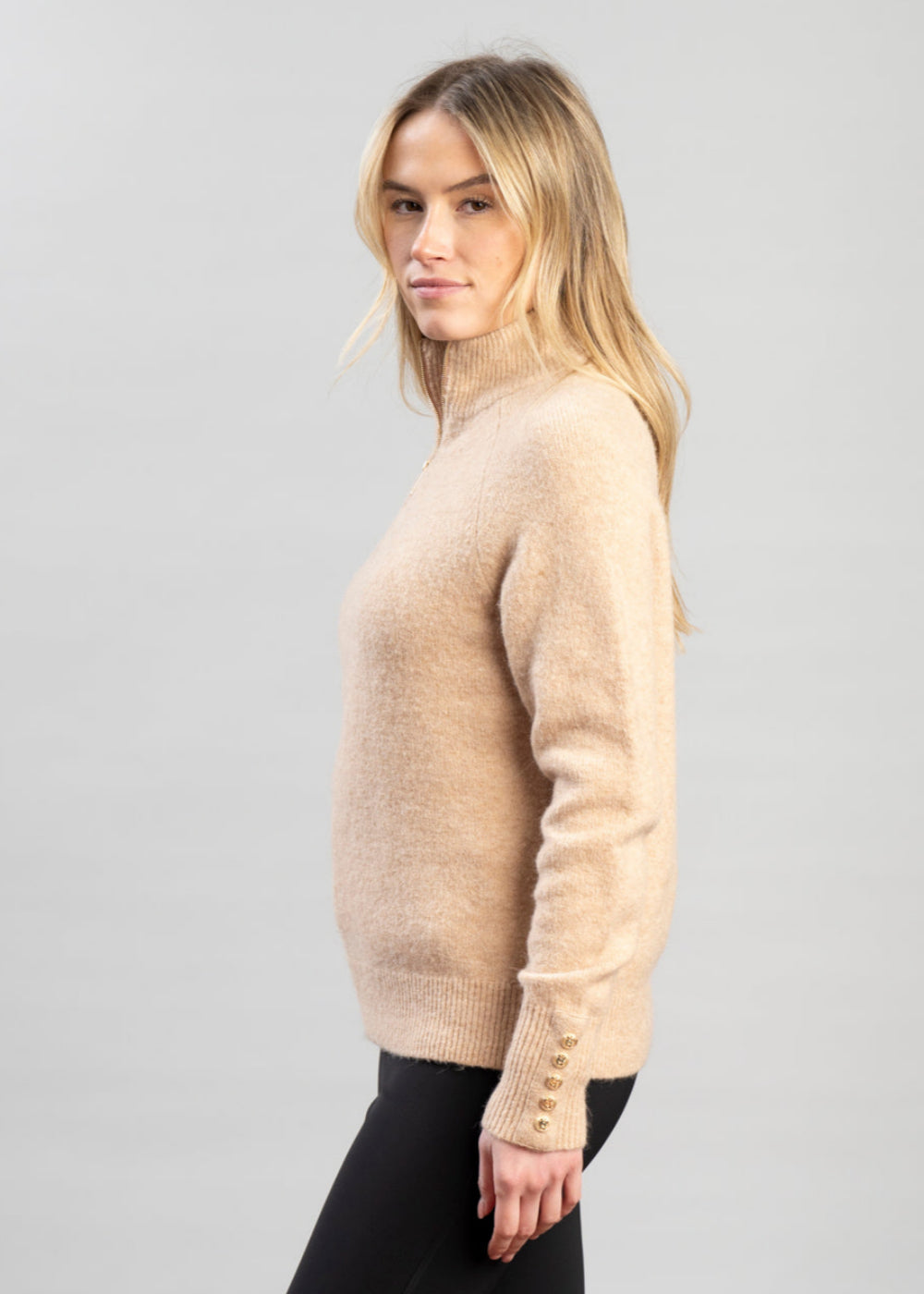 Tori Quarter Zip Knit