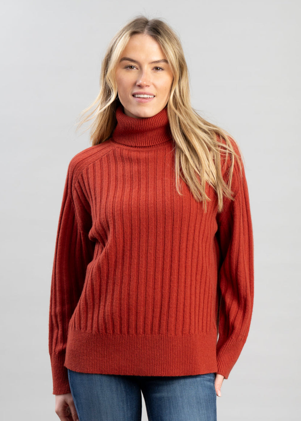 Wool Ribbed Turtleneck