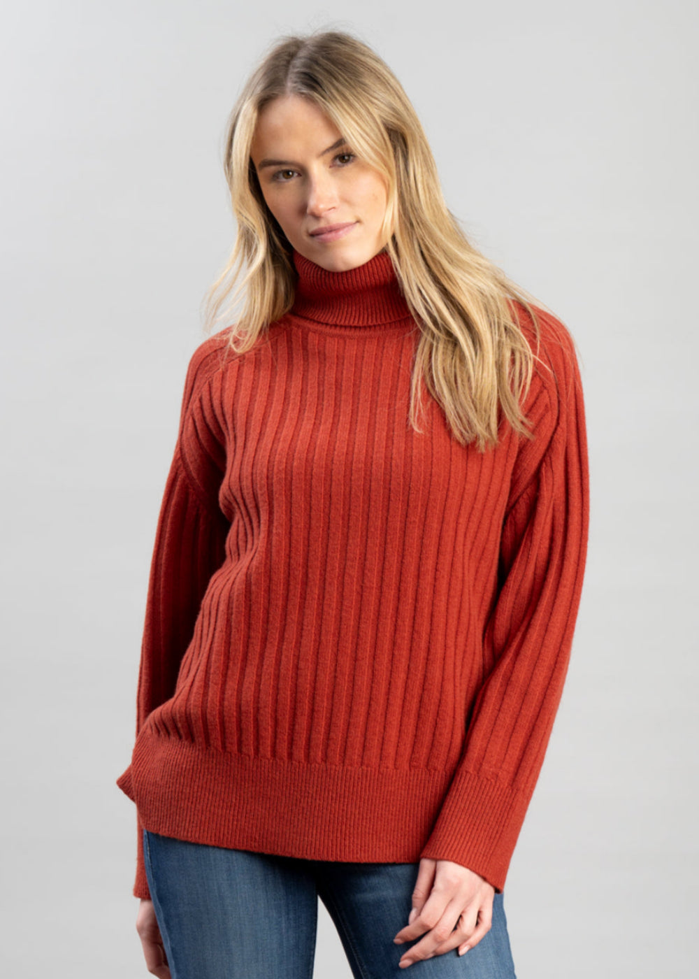Wool Ribbed Turtleneck