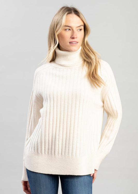 Wool Ribbed Turtleneck