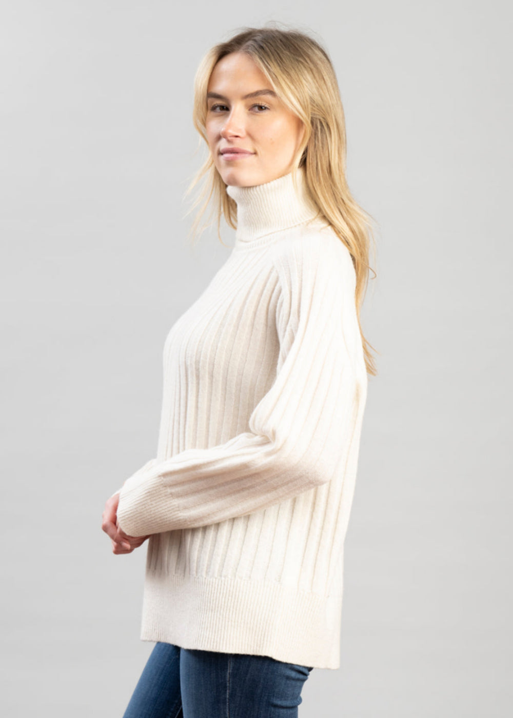 Wool Ribbed Turtleneck