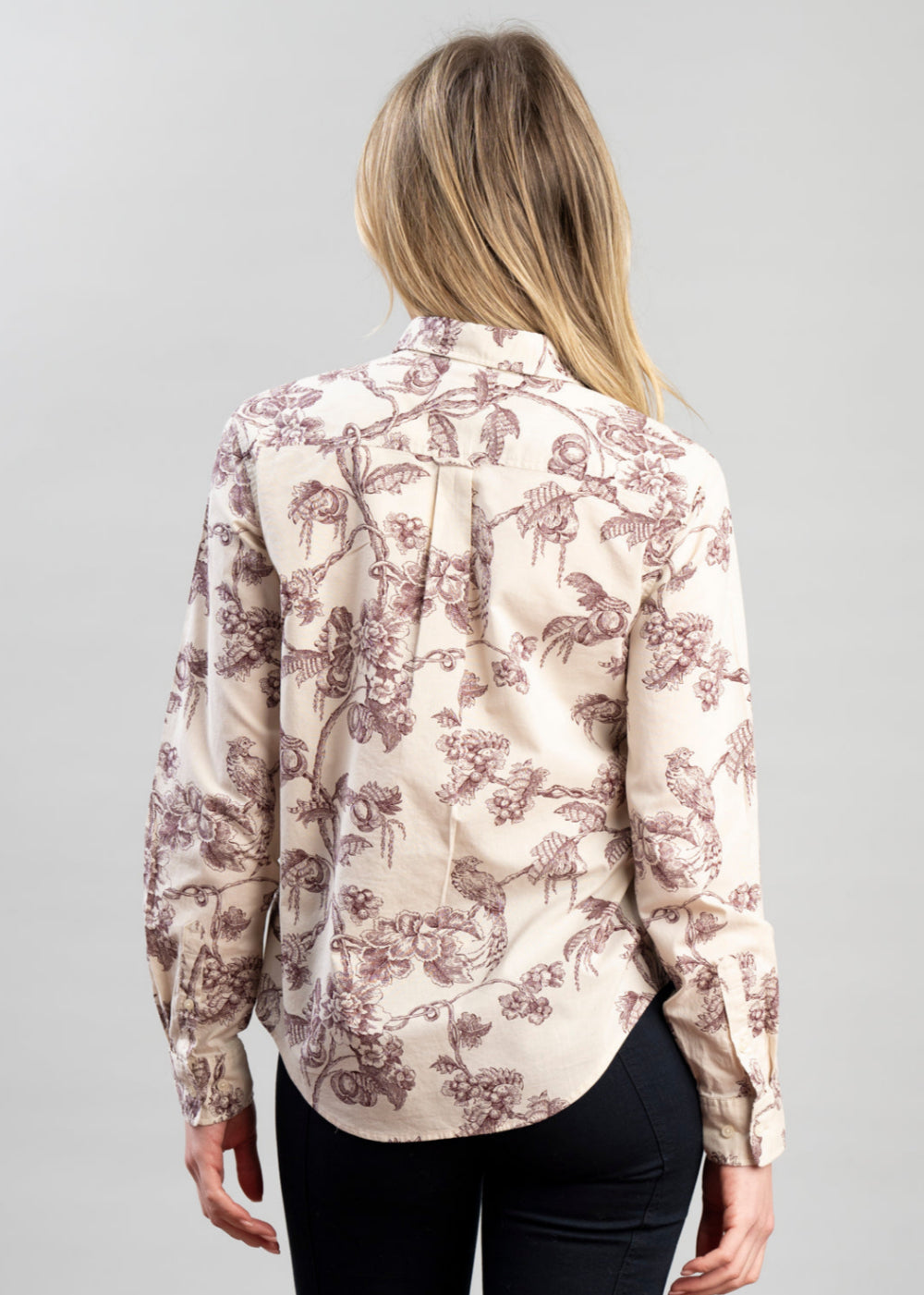 Tree Print Cotton Voile Shirt