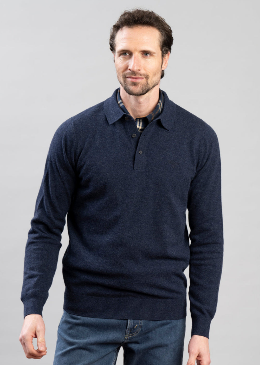 Hutherston Knitted Polo Shirt