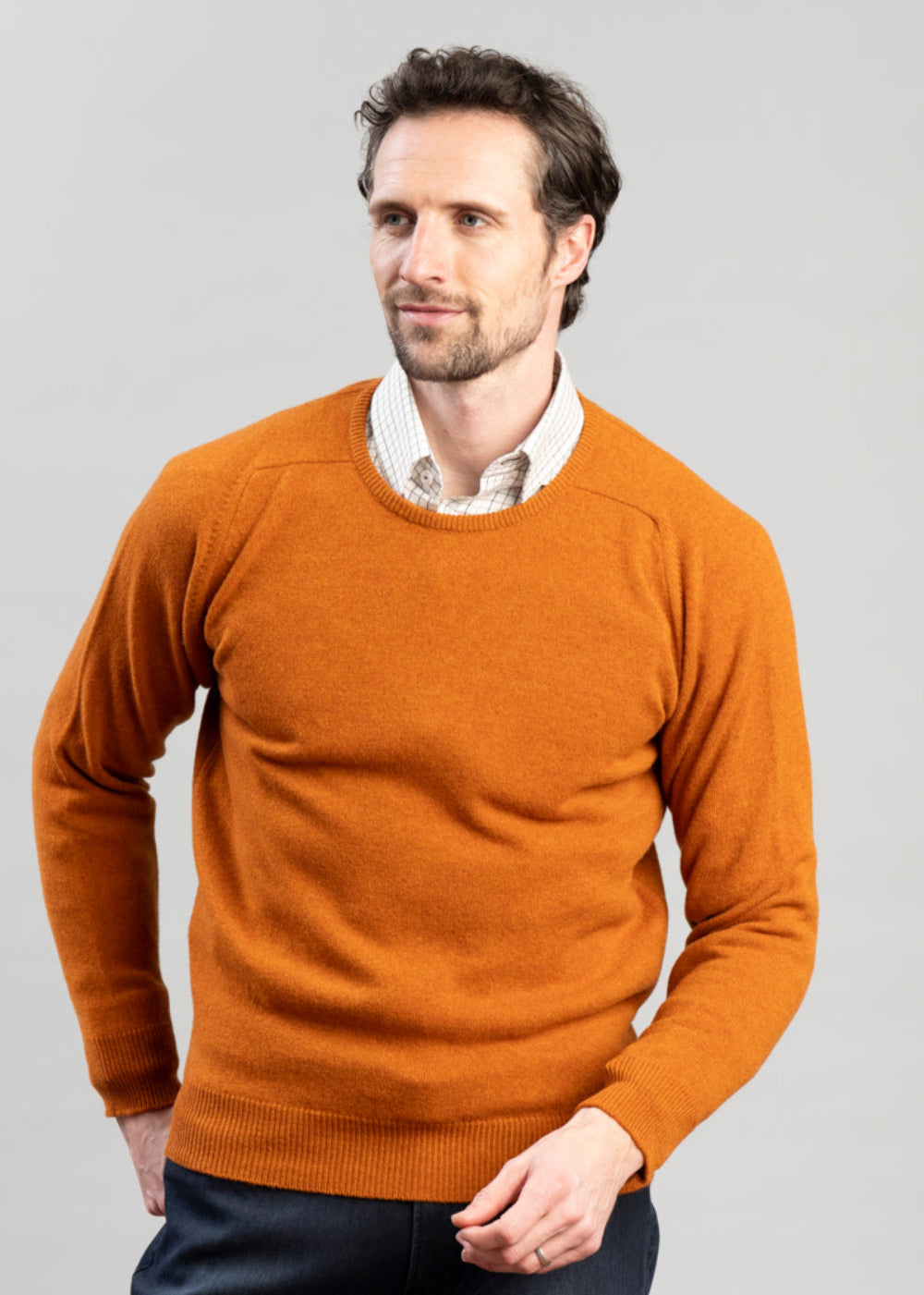 Exclusive Leven 2 Ply Lambswool Crew Neck