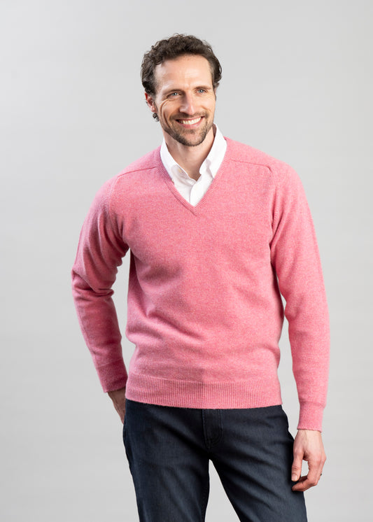 Exclusive Leven 2 Ply Lambswool V-Neck