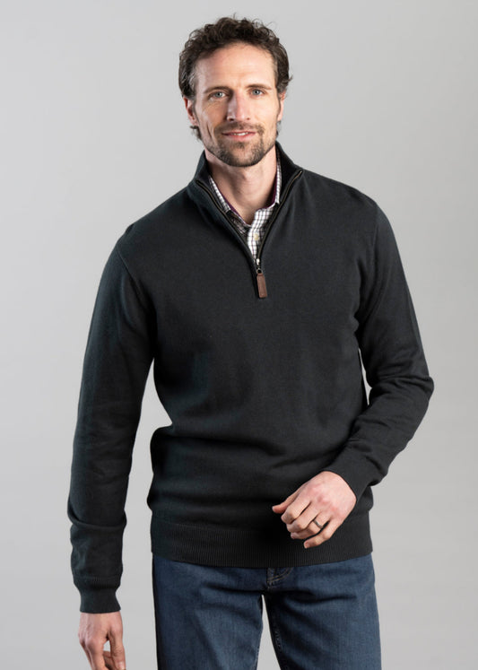 Calton Cotton Cashmere 1/4 Zip Jumper