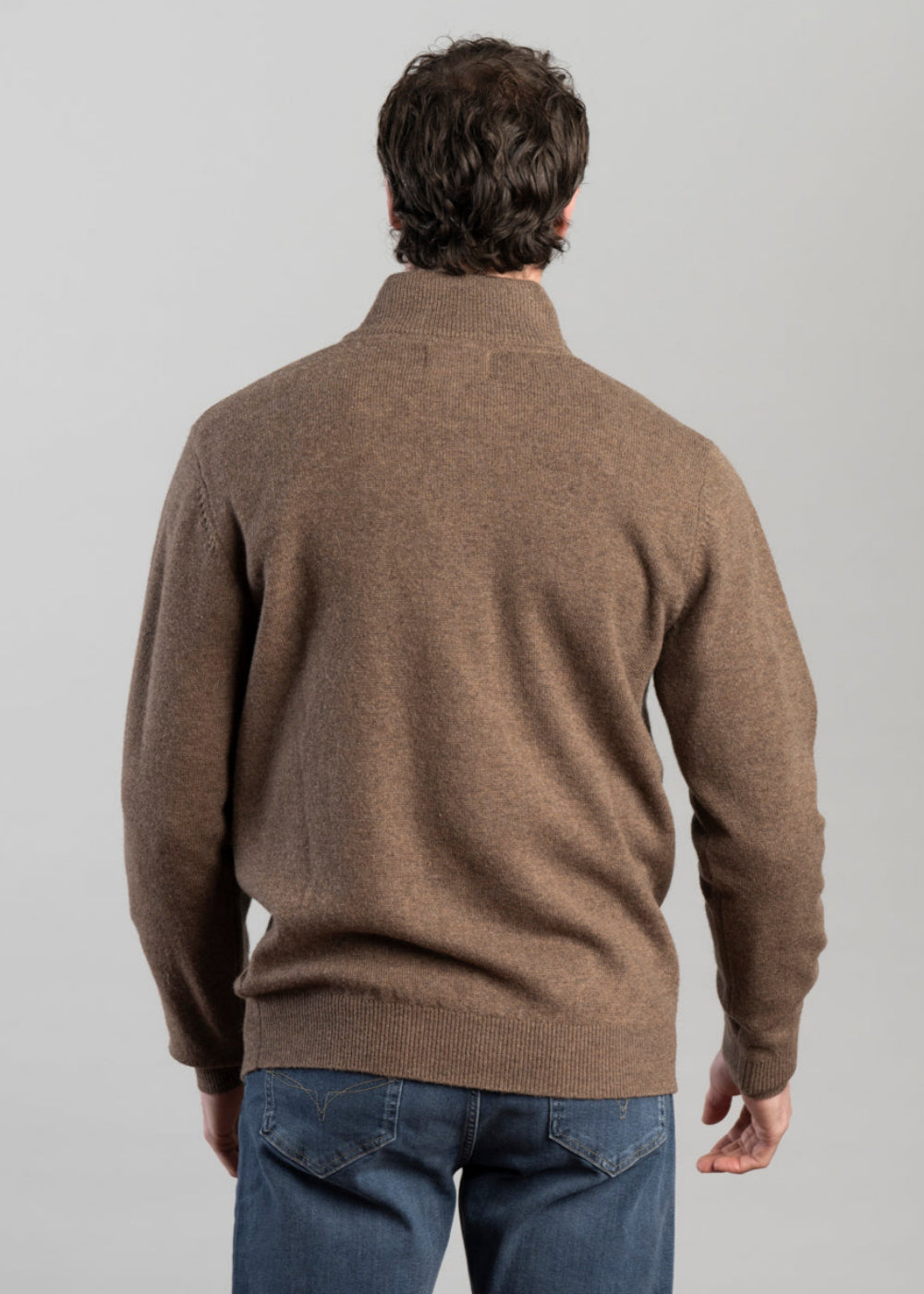 Lewis Lambswool 1/4 Zip Jumper