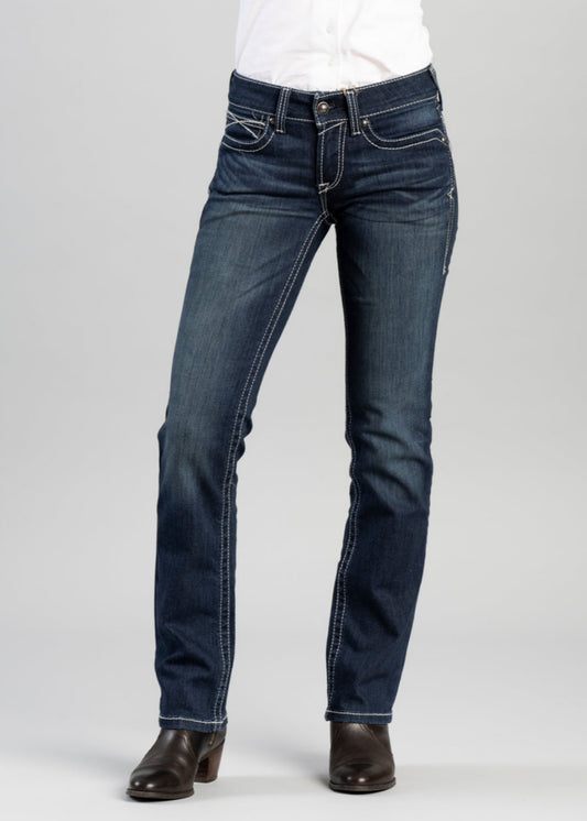 R.E.A.L Mid Rise Icon Stackable Straight Leg Jeans