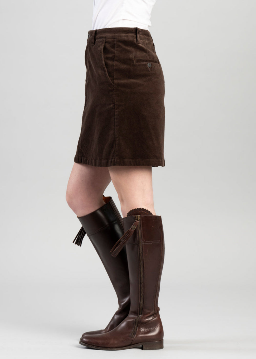 Sage Cord Skirt