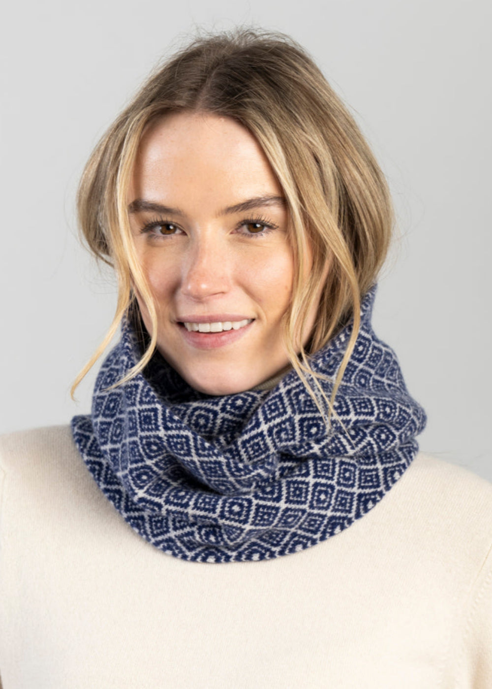Argyle Lambswool Snood