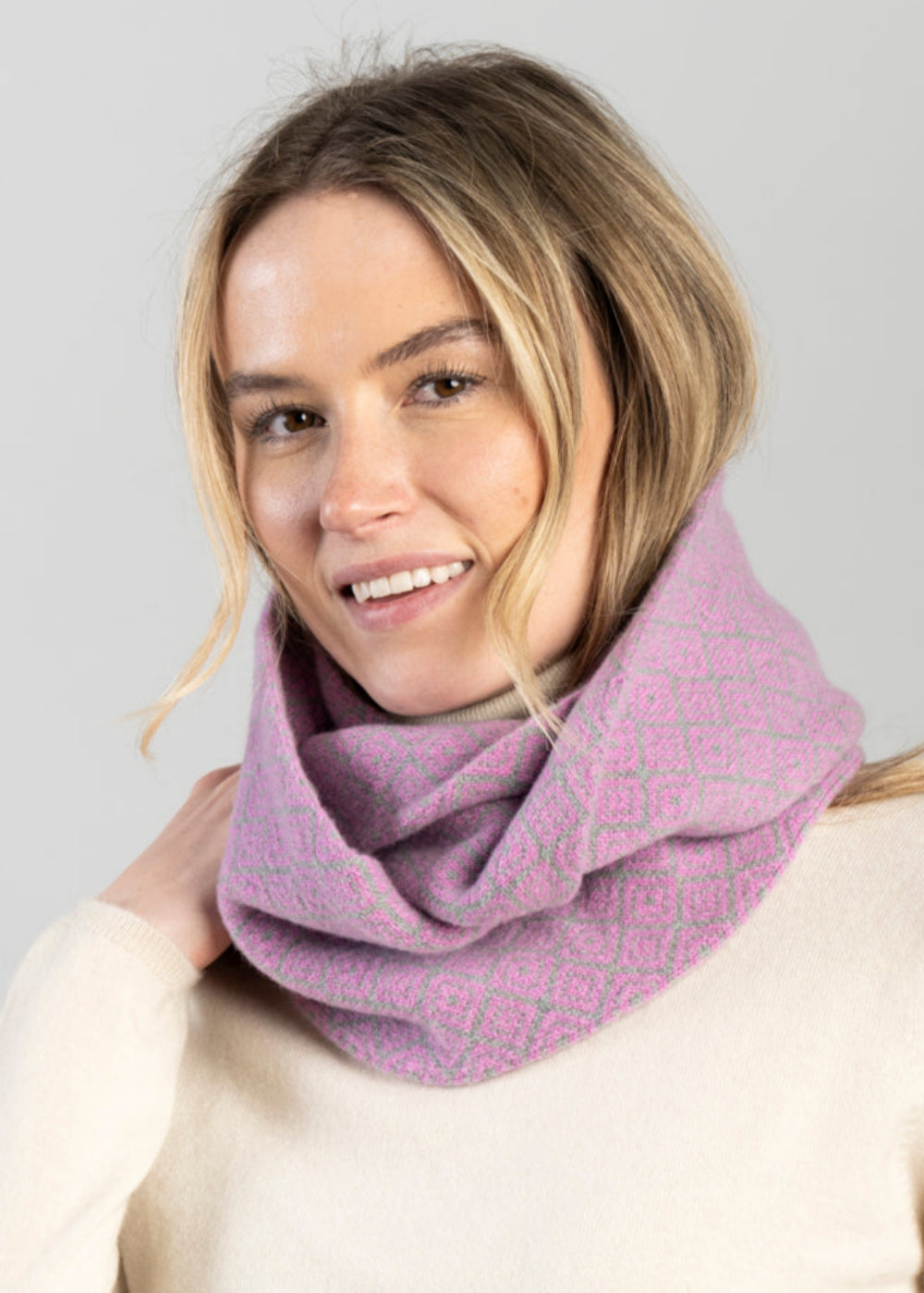 Argyle Lambswool Snood