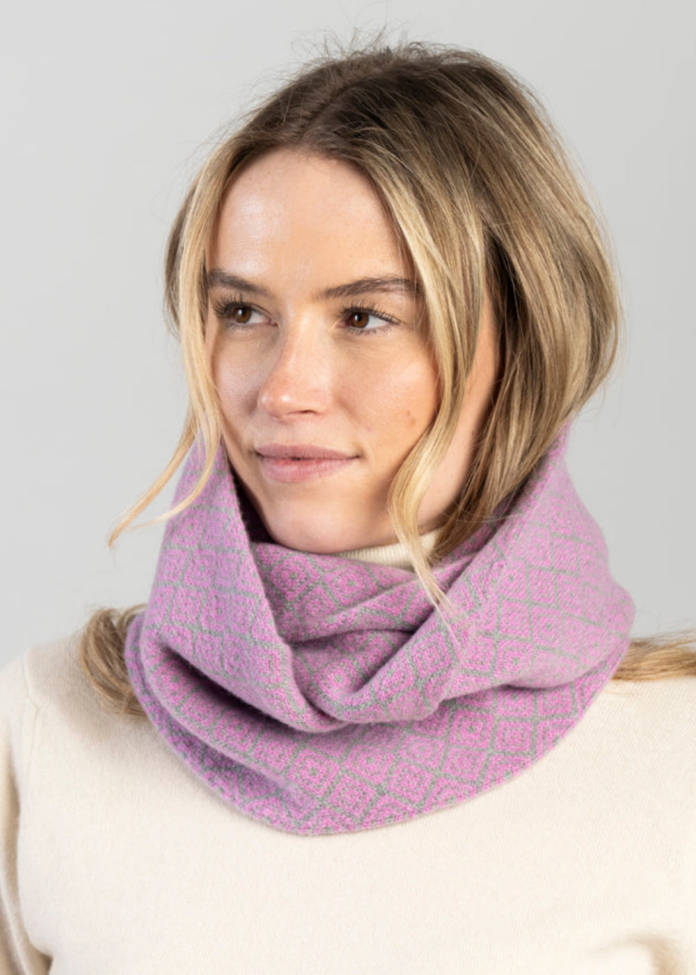 Argyle Lambswool Snood