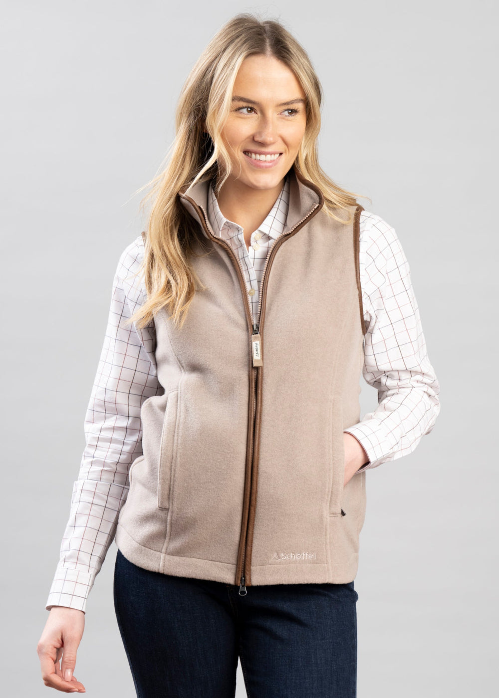 Schoffel Lyndon Fleece Gilet – Mushroom – Humes Outfitters