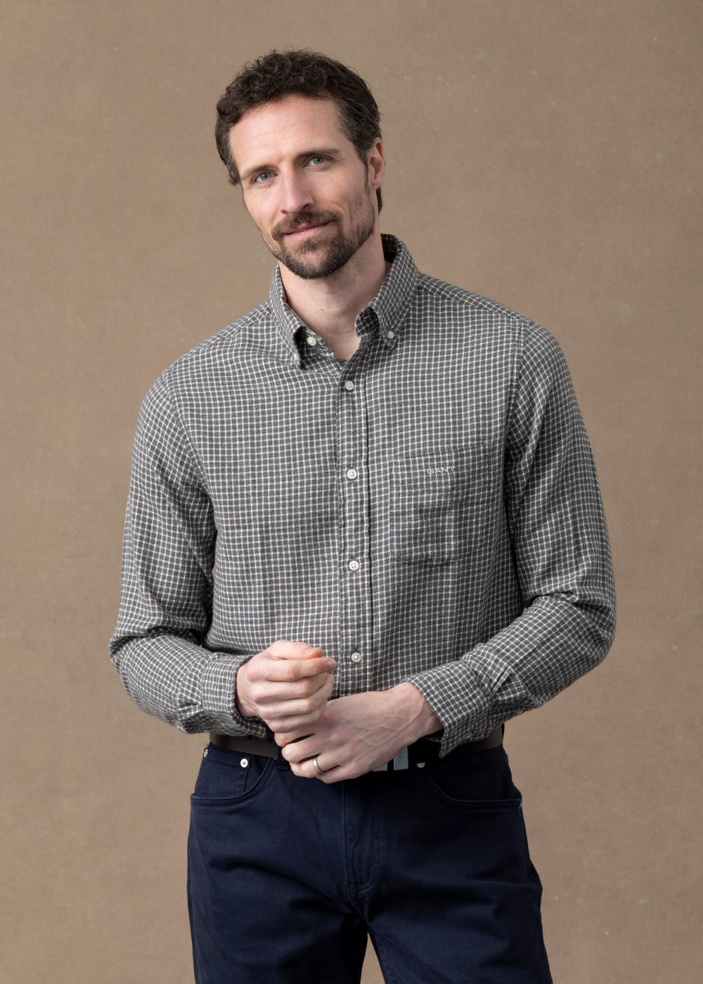 Regular Windblown Flannel Check Shirt