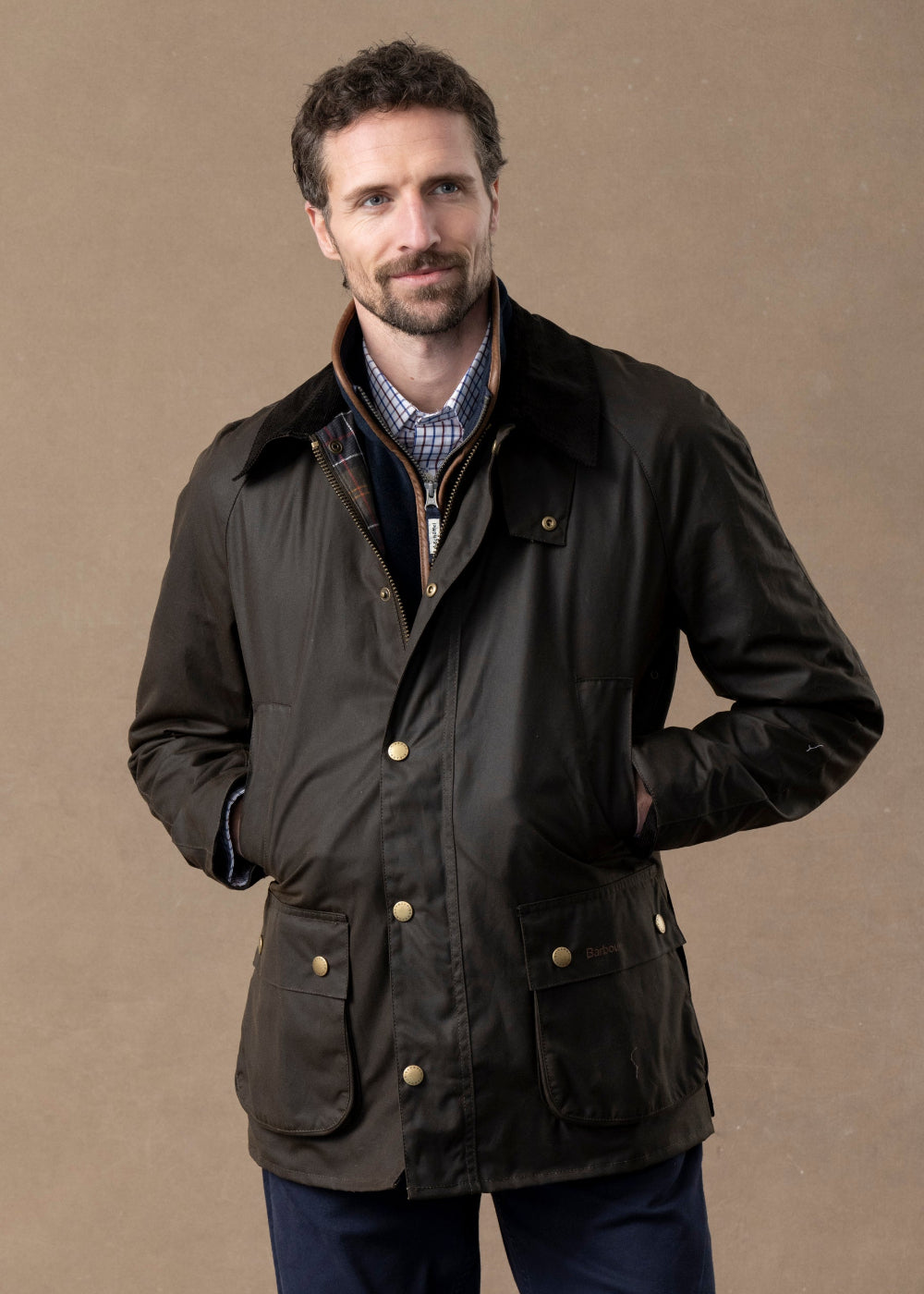 Barbour Classic Beaufort Wax Jacket – Olive – Humes Outfitters