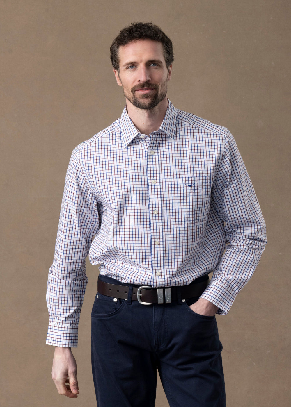 Newland Poplin Checked Shirt
