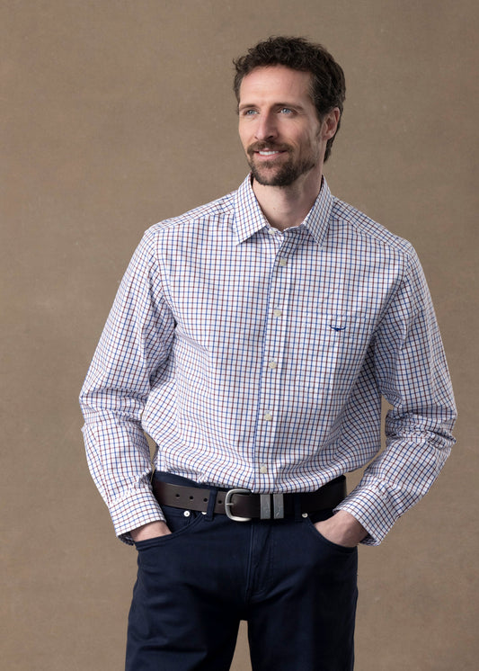 Newland Poplin Checked Shirt