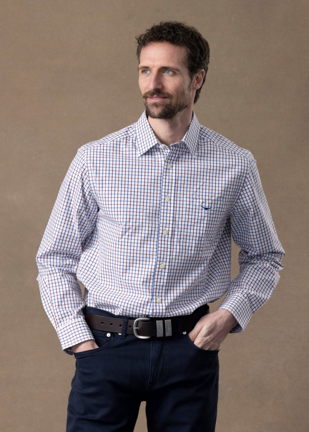 Newland Poplin Checked Shirt
