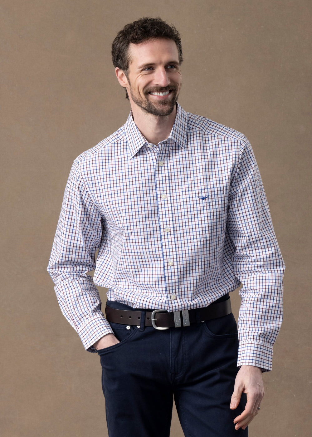 Newland Poplin Checked Shirt