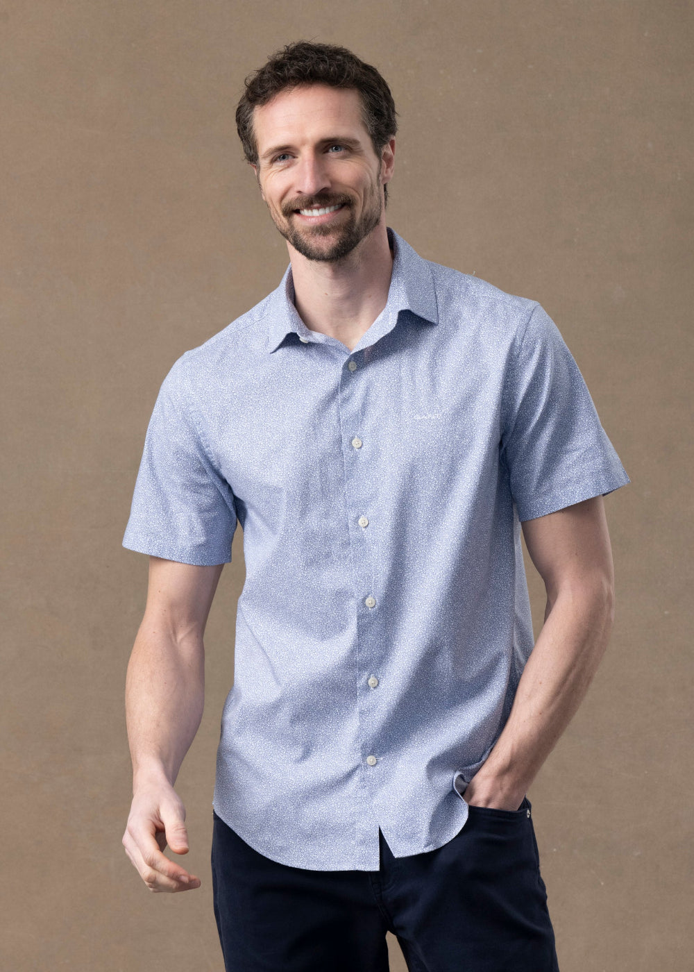 Poplin AOP Short Sleeve Shirt