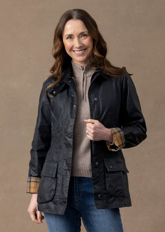 Ladies Beadnell Wax Jacket