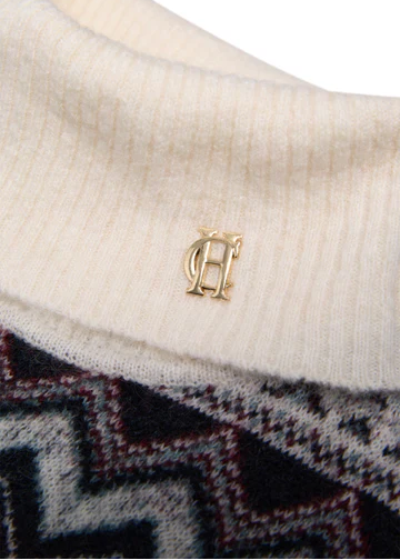 Antonia Fairisle Roll Neck Knit