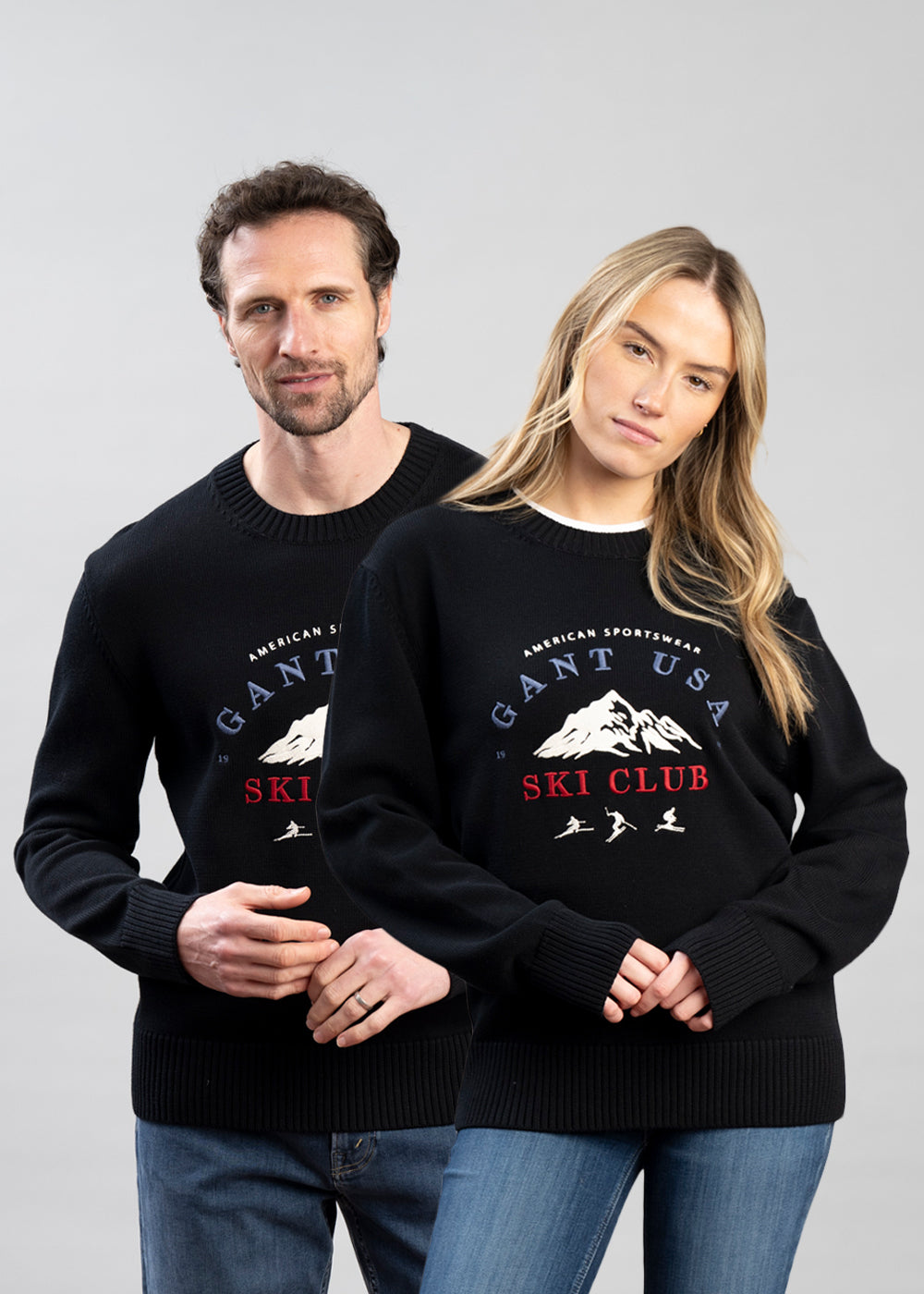 Embroidered Graphic Crew Neck