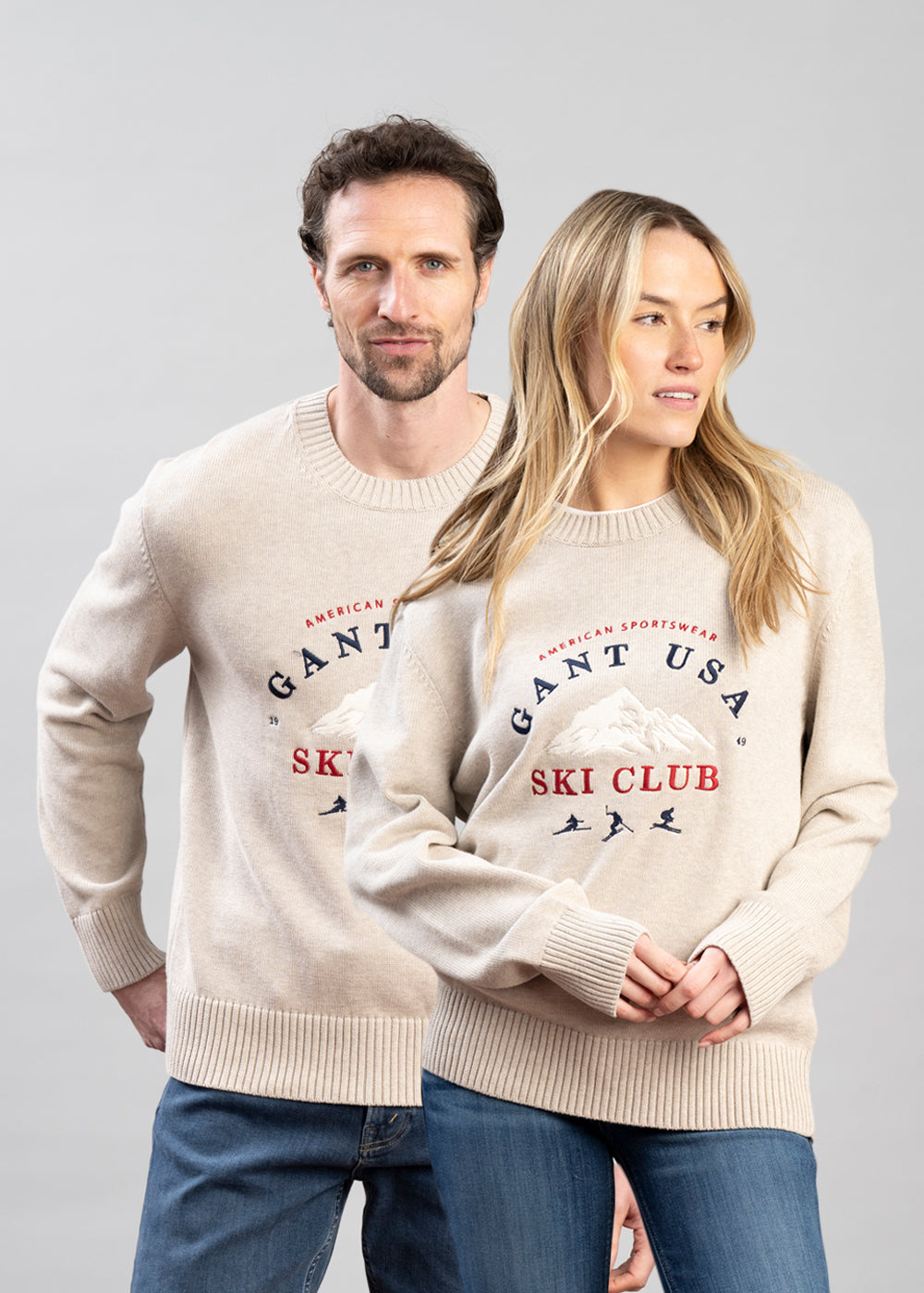 Embroidered Graphic Crew Neck