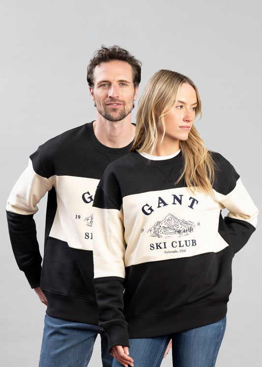 Blocked Embroidered Sweatshirt