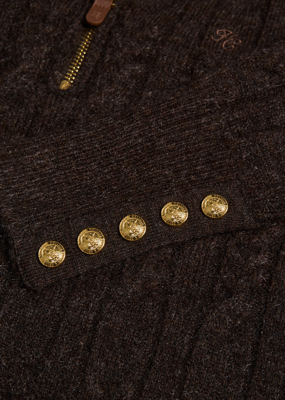 Bridget Quarter Zip Knit