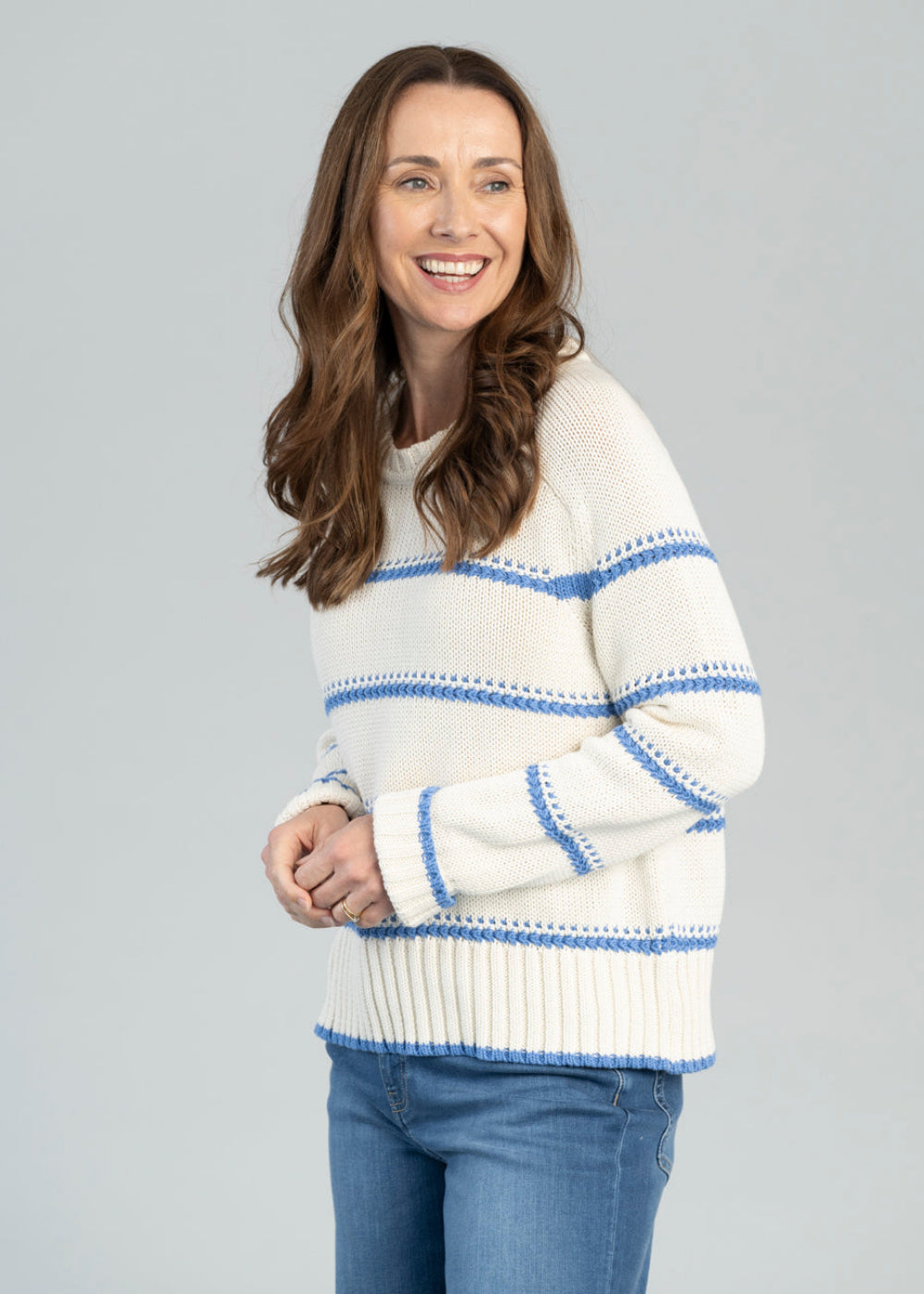 MMRola Bine Stripe Crew Neck Jumper