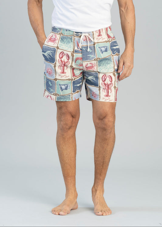 Nautical Print Shorts