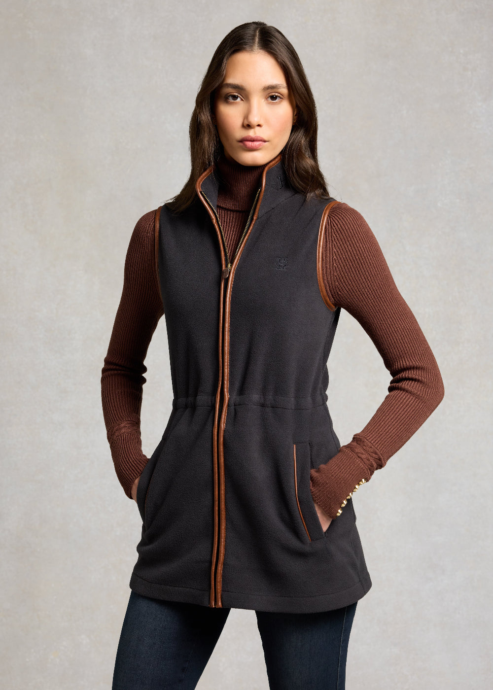 Country Longline Fleece Gilet