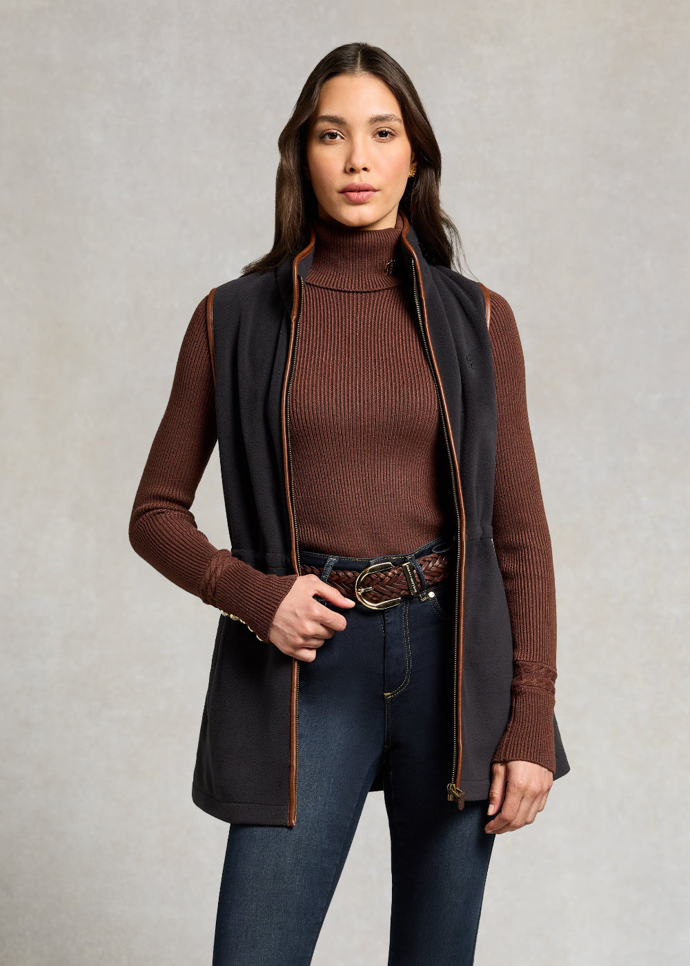Country Longline Fleece Gilet