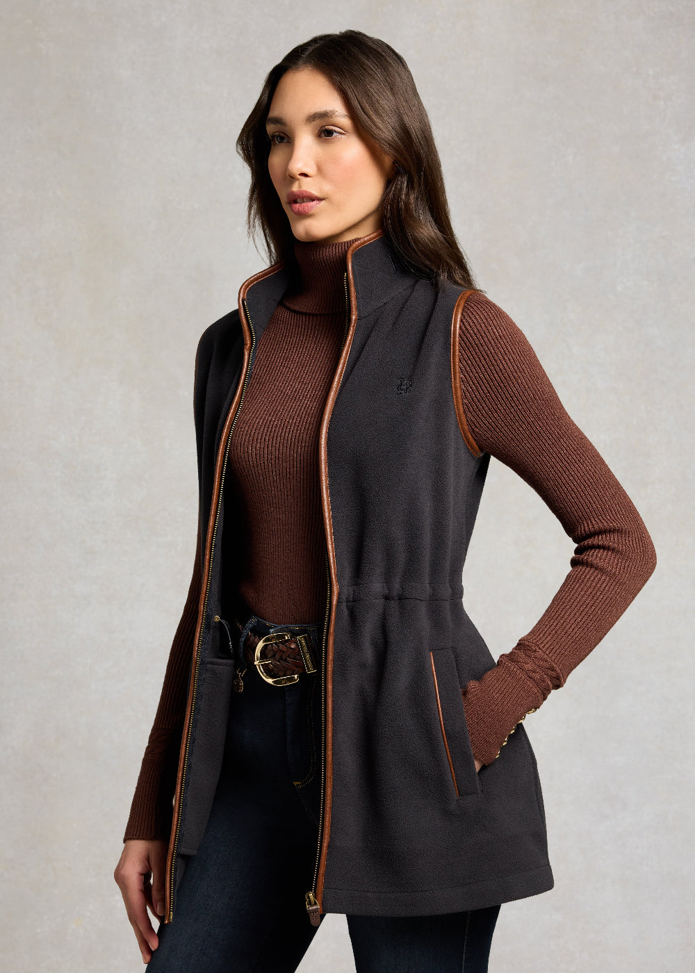 Country Longline Fleece Gilet