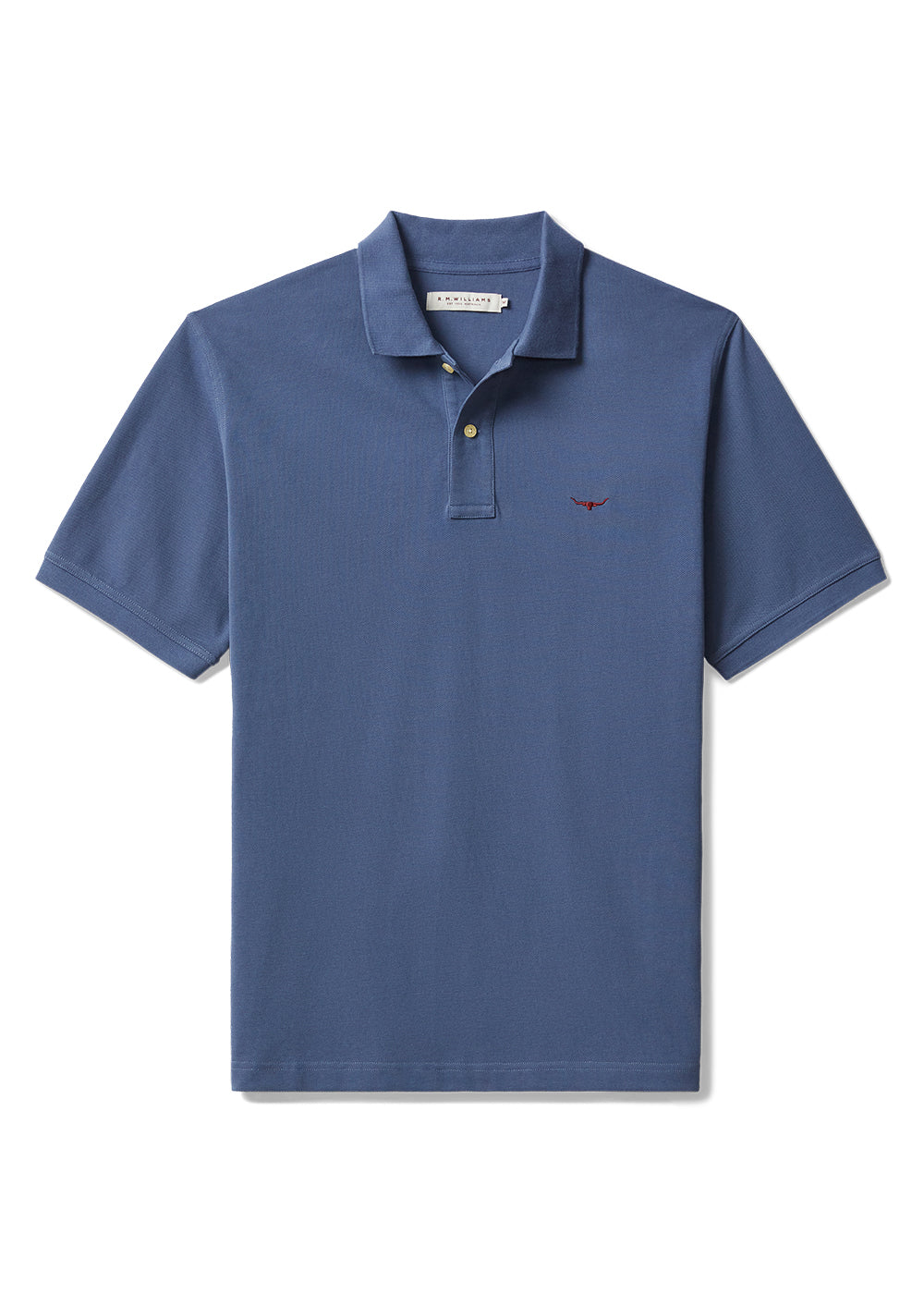 RM Williams Rod Polo – Blue – Humes Outfitters