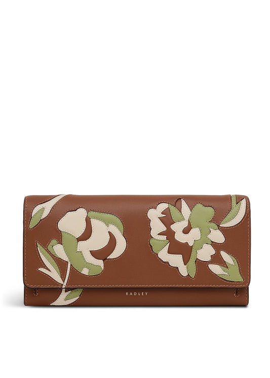 Floral Large Flapover Wallet