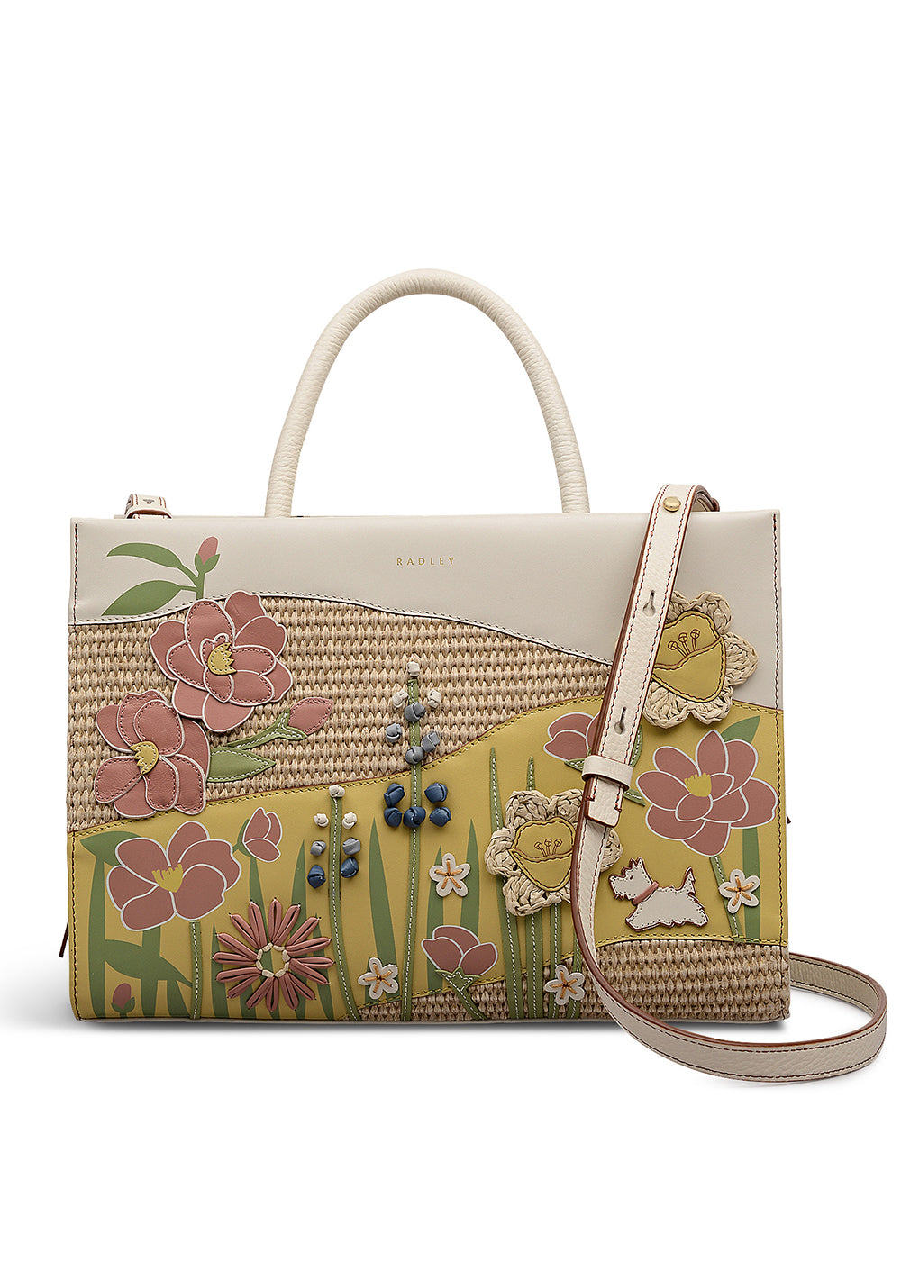 Spring Blooms Medium Ziptop Multiway Bag