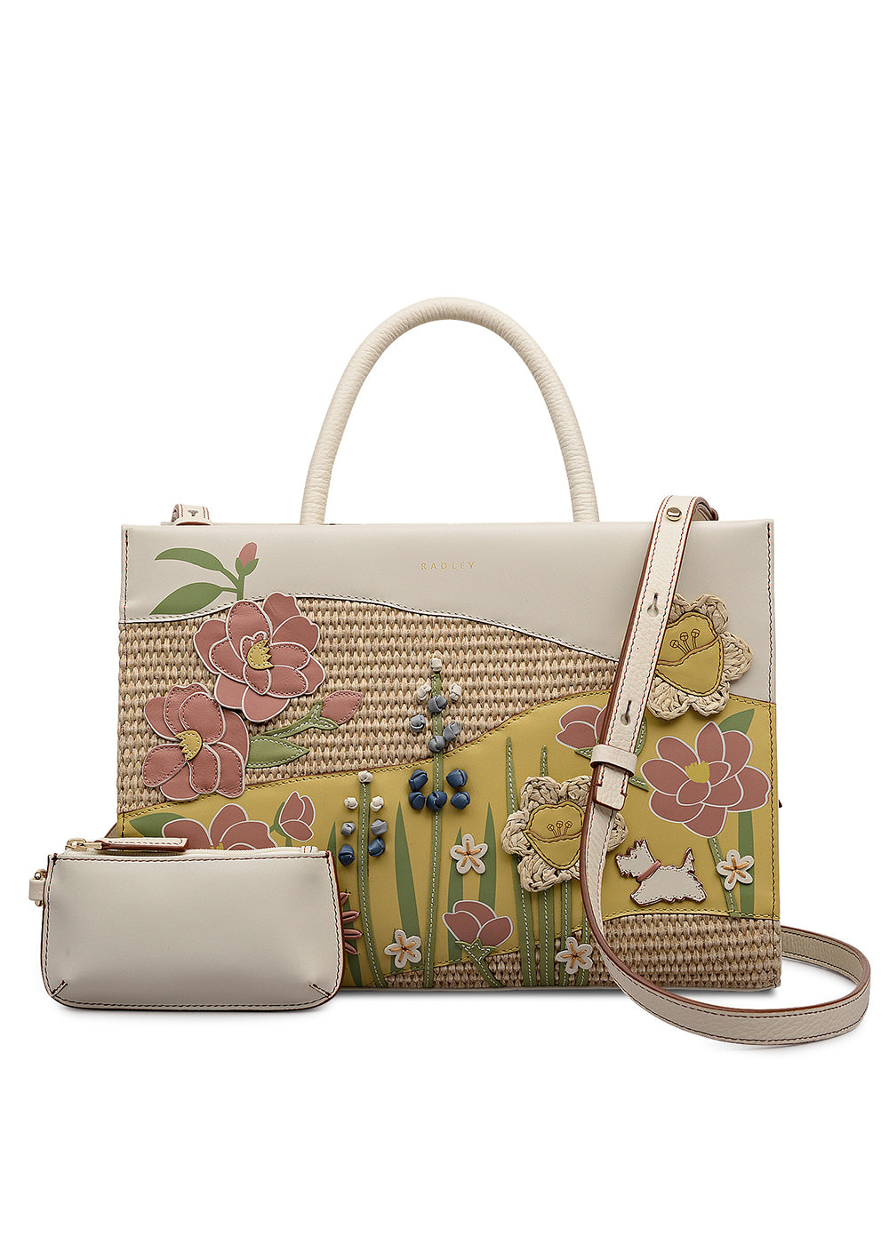 Spring Blooms Medium Ziptop Multiway Bag