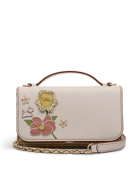 Spring Blooms Medium Flapover Crossbody Bag