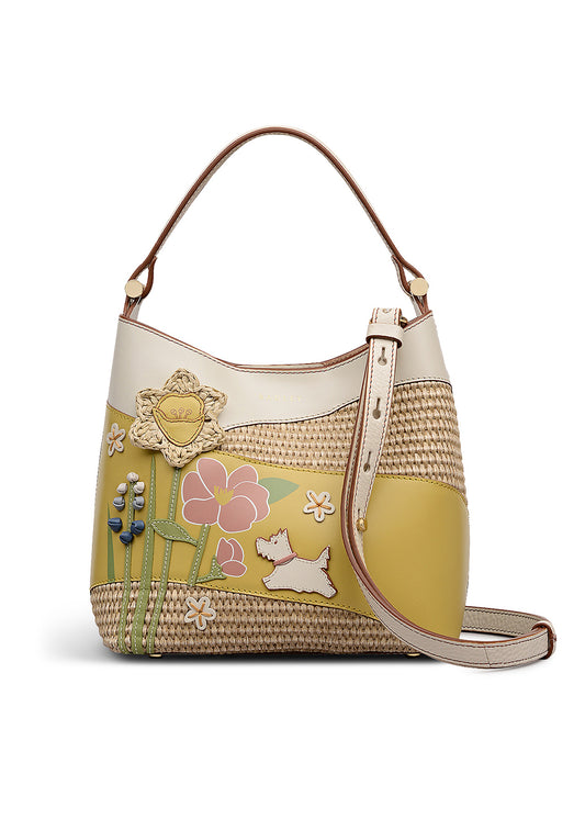Spring Blooms Small Open Top Crossbody Bag