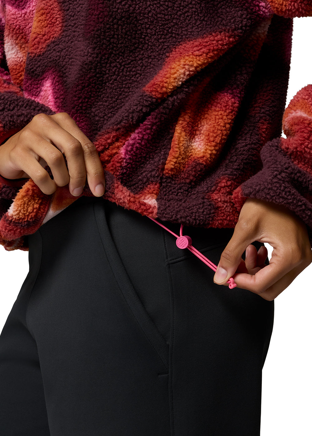 Helvetia II Printed Cropped Half Snap Fleece