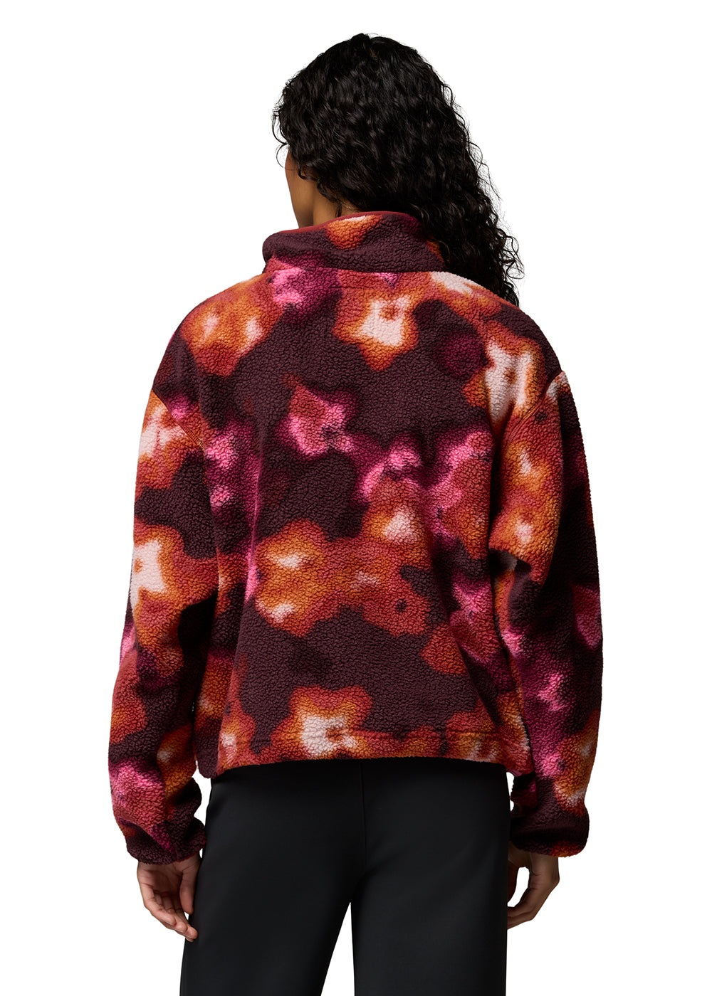 Helvetia II Printed Cropped Half Snap Fleece