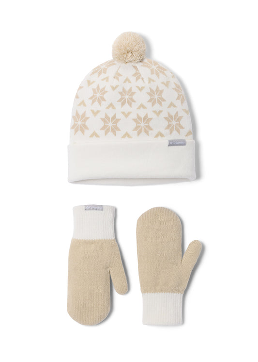 Snowflake Beanie and Mitten Set