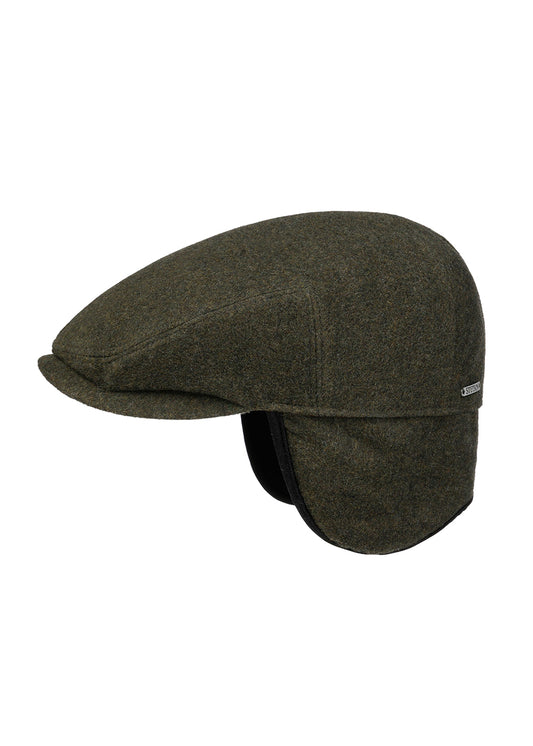 Kent Wool Flat Cap with Ear Flaps