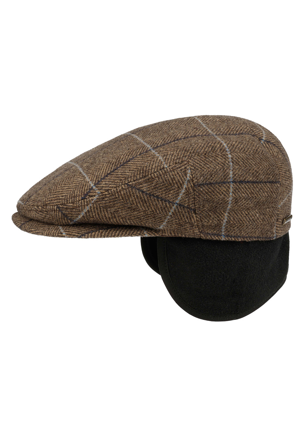 Kent Wool Flat Cap with Ear Flaps