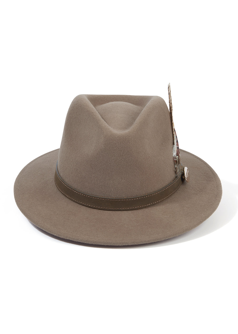 Suffolk Fedora Bronze Side Feather