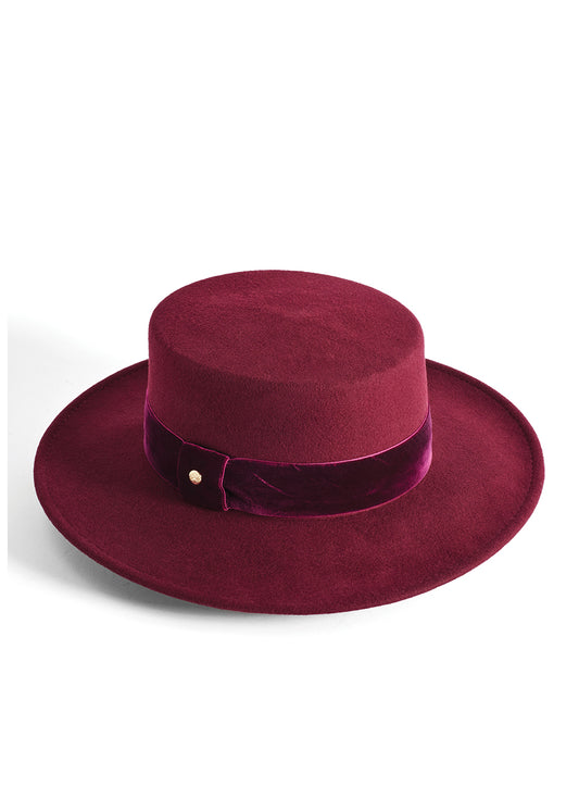 Wool Felt Boater